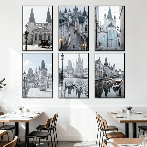 Lavezee 24x36 Poster Frame 6 Packs, Lightweight Poster Frames Display 24 x 36 Inch Photo Picture Artwork for Wall