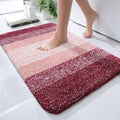 OLANLY Bath Rugs Mat - Extra Soft Microfiber with Rubber Backing | Quick Dry, Machine Washable, 24x16, Red