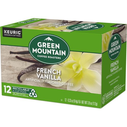 Green Mountain Coffee Roasters French Vanilla K-Cup Pods - Light Roast Coffee, 12 Count