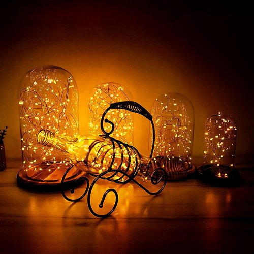 Joomer LED Fairy Lights - 16FT Battery Operated Starry String Lights with Timer | 2 Pack Warm White