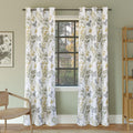 Sun Zero Remi Floral Leaf Print Blackout Grommet Curtain Panel, 40" x 63", Multi