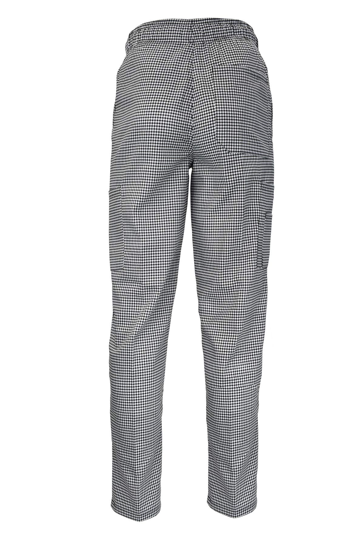 Natural Uniforms Classic Houndstooth 6 Pocket Chef Pants with Multi-Pack QTYS Available (1, Large)