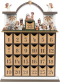 Precious Moments Countdown to Christmas Advent Calendar - Wooden Holiday Set with Storybook & Figurines | 251438