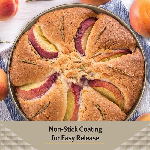 Glad Round Baking Pan - Nonstick Heavy Duty Bakeware for Cakes & Desserts | 9.6 Inches