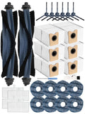 Yivy Replacement Parts for Eufy Omni C20 Vacuum, C20 Omni Accessory Set Include 2 Main Brushes/6 Side Brushes/4 HEPA Filters, 6 Dust Bags/8 Wipes Pads/1Cleaning Brush/1 Screwdriver 28PCS