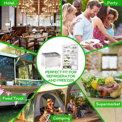 6 Pack 1/2 Size 6'' Deep Clear Food Pans with Lids, Commercial Food Pans Polycarbonate Transparent Food Storage Containers, Stackable Plastic Pan with Capacity Scale, Restaurant Supplies Hotel Pan