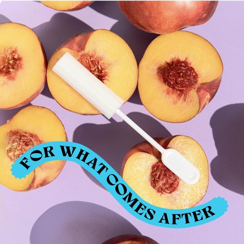 [25 Pack] Swizzle Stick Absorbing Sponge for Women - Ultra-Absorbent Post-Romance Cleanup Sponge to Stop The Drip - Long Handle, Easy Grip, Individually Packaged