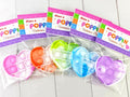 Wondrus Holiday Gifts Exchange Cards for Classroom Kids 28 Pcs, Heart Pop Fidget Toys with Keychains for Preschool Toddlers,Non Candy Party Favors Goodie Bag Stuffers for Kindergarten Boys Girls