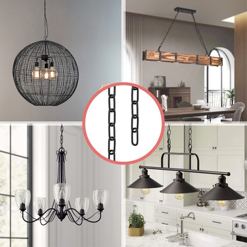 Aspen Creative 21101A 36'' Decorative Light Fixture Chain in Oil Rubbed Bronze, 1 Pack
