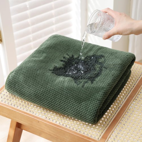 Akzpe 30x60 Inches Extra Large Bath Towels Set Super Soft Absorbent Luxury Microfiber Towels for Bathroom(Olive Green, 6PCS)
