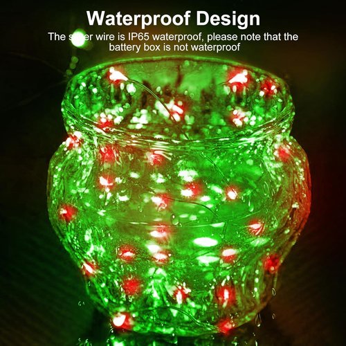 Btfarm 30 Pack Fairy Lights - Battery Operated 7ft Twinkle Lights | Waterproof Mini Silver Wire for Christmas & Weddings
