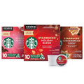 Starbucks K-Cup Coffee Pods - Medium Roast & Naturally Flavored 100% Arabica | 3 Boxes (30 Pods Total)