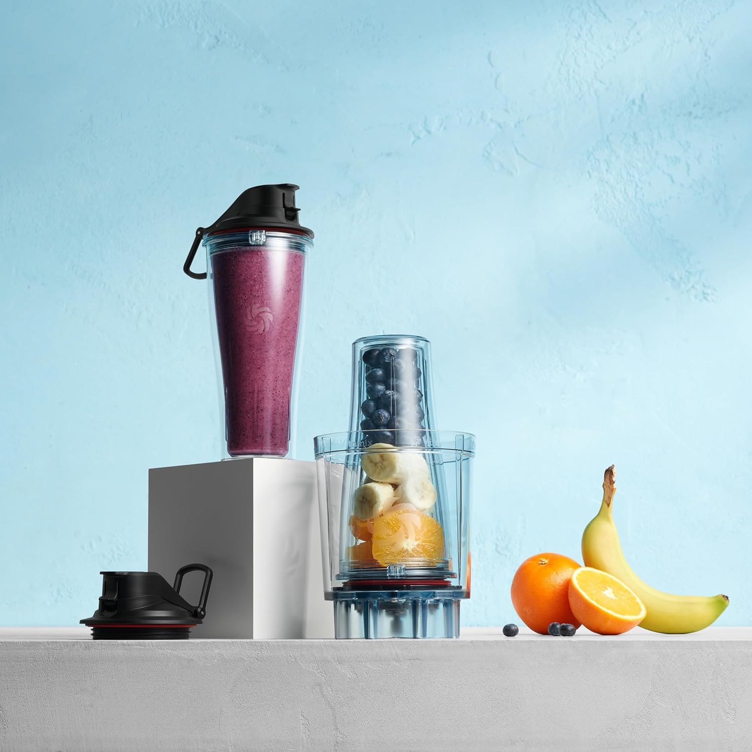 Vitamix Personal Cup Adapter - BPA-Free Blender Cups with Stainless Steel Blades | 20-Ounce Size, Dishwasher Safe