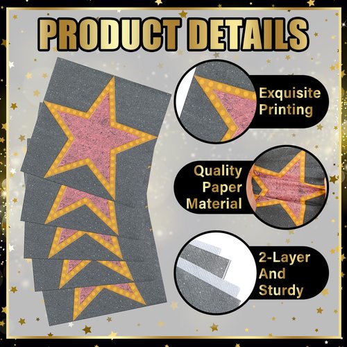 Feifeiya 60 Pcs Movie Star Cocktail Paper Napkins 6.5 x 6.5 Inches Disposable Paper Napkins Dessert Beverage Napkin for Decoupage Luncheon Napkin for Theme Party Wedding Birthday Party