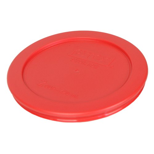 Pyrex 7200-PC 2 Cup (2) Blue 1113764 & (2) Orange 1113762 & (2) Red 1113763 Lid (6-Pack)