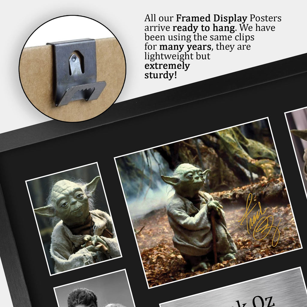 HWC Trading Frank Oz Yoda Presents 16 x 12 inch (A3) Printed Gifts Signed Autograph Picture for Movie Memorabilia Fans - 16" x 12" Framed