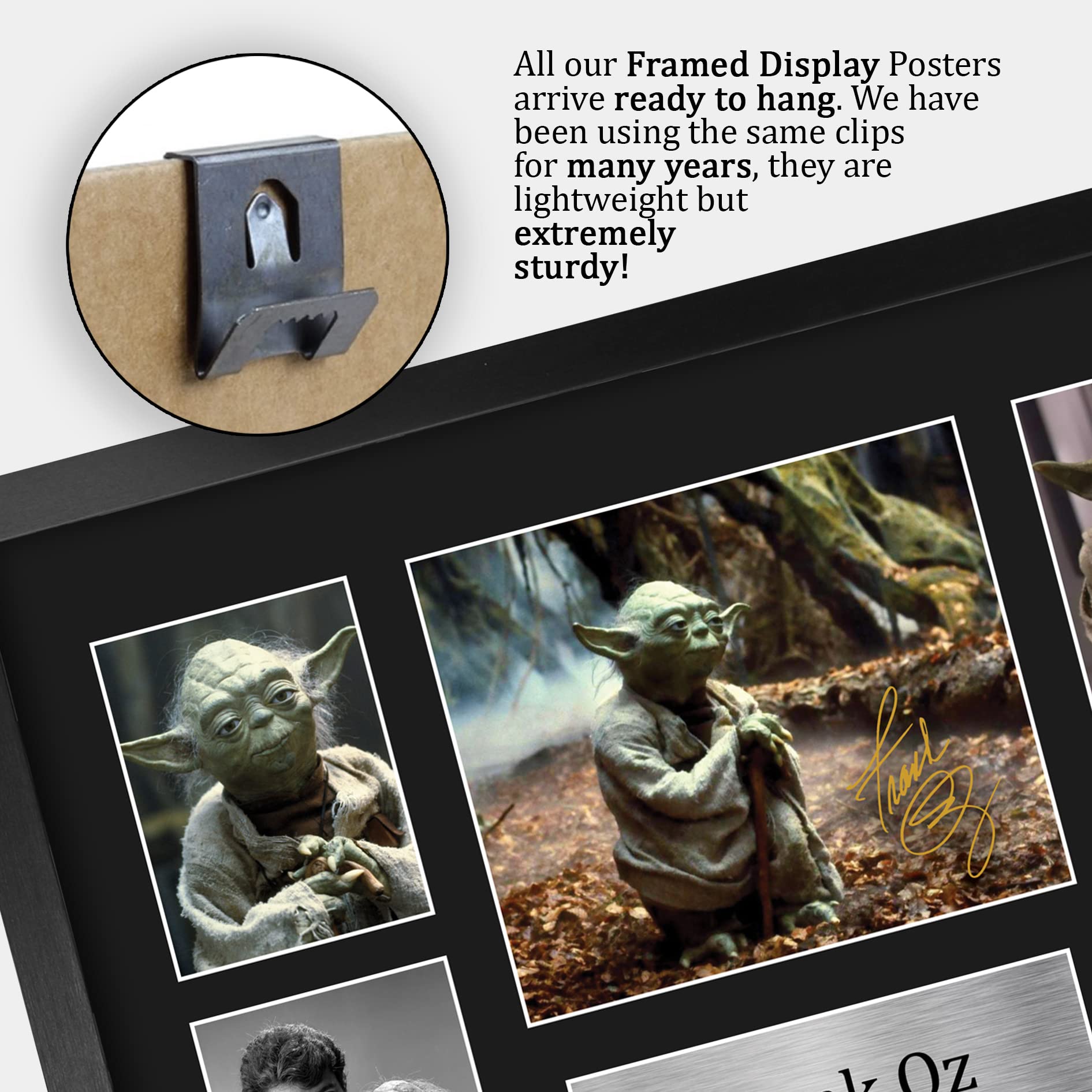 HWC Trading Frank Oz Yoda Presents 16 x 12 inch (A3) Printed Gifts Signed Autograph Picture for Movie Memorabilia Fans - 16" x 12" Framed