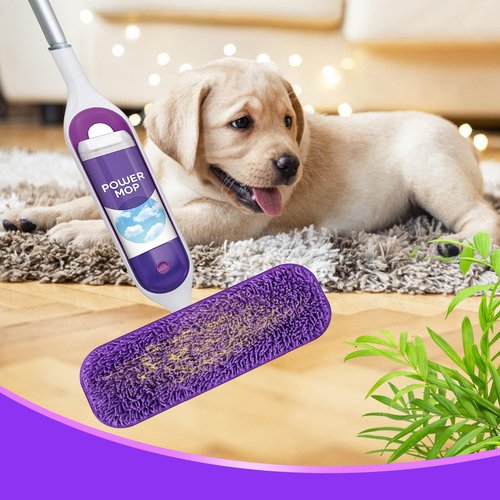 Yicotira Reusable Power Mop Refill Pads for Swiffer Power Mop Starter Kit - Swifter Powermop Pads Refills - Multi-Surface & Wood Mopping Pad Refil for Floor Cleaning - Washable Microfiber Pad, 3 Pack