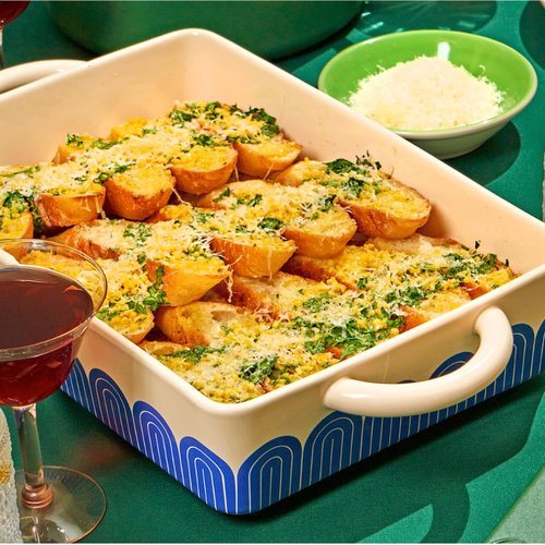 Great Jones Hot Dish (Blueberry) | 9"x13" Ceramic Casserole Dish | Oven-Safe to 500°F | Dishwasher, Freezer & Microwave-Friendly | Perfect for Lasagna, Cakes, Roasts & More | Durable Bakeware