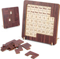 Wooden Calendar Puzzle - 365-Day Interactive Date Tracker | Logic Challenge Desk Decor for All Ages