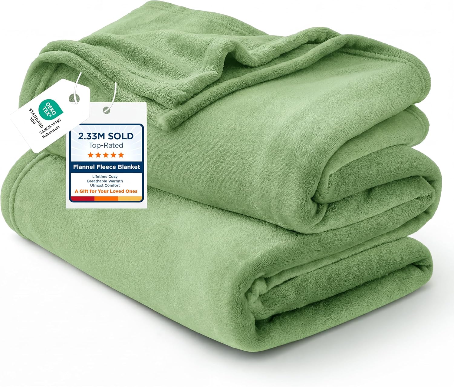 Bedsure GentleSoft Throw Blanket - Cozy 300GSM Fleece for Home Decor | Emerald Green, 50x60 Inches