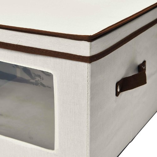 Household Essentials 547 Serving Piece Vision China Storage Box, Natural
