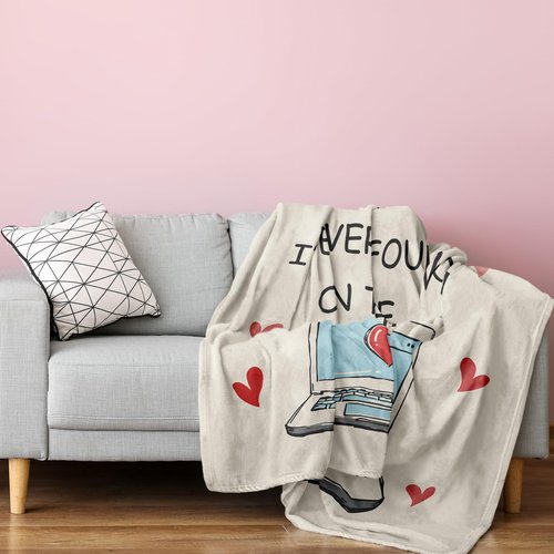 Anniversary Birthday Gifts for Men/Women Blanket 50"X60", Gifts for Boyfriend, Girlfriend Birthday Gift, Engagement/Wedding Gift for Couples, Long Distance Relationship Gifts, I Love You for Him