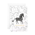 Hallmark General Birthday Card - Contemporary 'Good Mail' Zebra Design