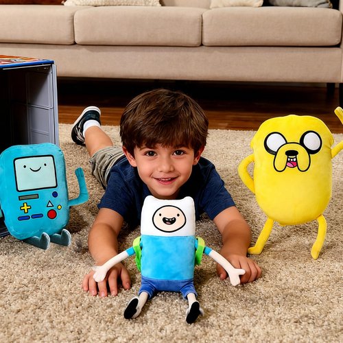 Wovxixy Cute Adventure Plush BM0 Stuffed Dolls Pillow Gifts for Christmas Birthday (Blue)