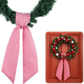 Skiennix Red White Gingham Wreath Sash - 5.12" Wide x 54.33" for Festive Holiday Decor