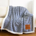 in Heartfelt Memory Blue Memorial Sympathy Blanket, Super Soft Throw for Grief, Unique Bereavement Gift for Loss of Loved One Mom Dad, Condolences Remembrance Gift Funeral (50”x60”)