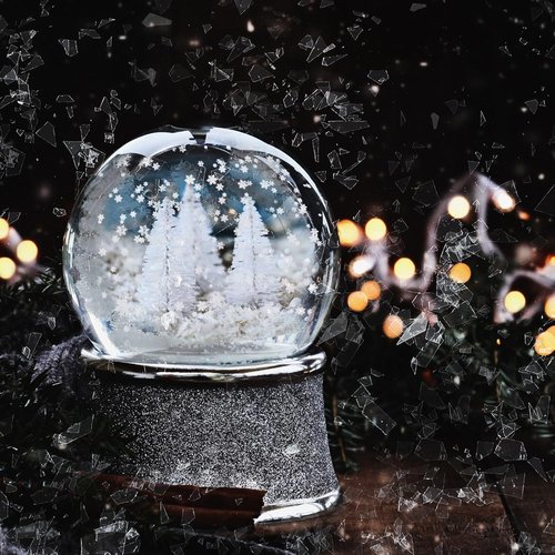 Aoriher Christmas Fake Snow | Glitter Metallic Foil Confetti for Crafts | 0.88 Pound Flocking Decor
