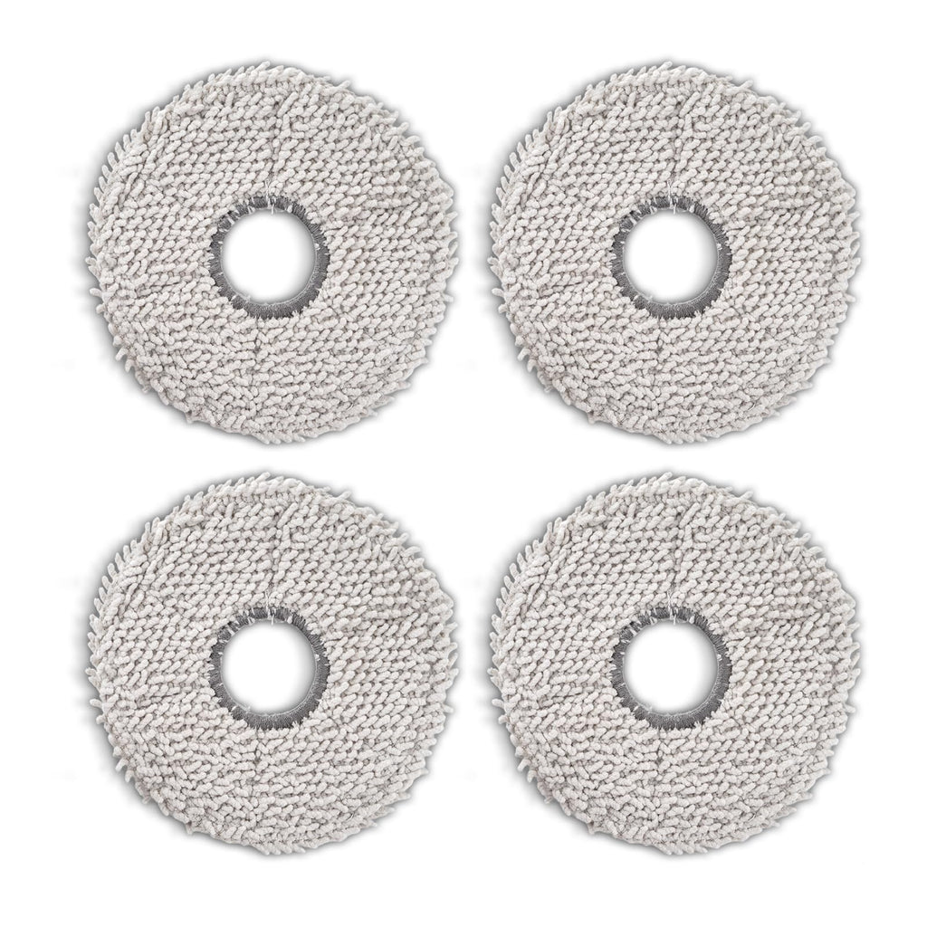 (4 Pack) Mop Pads for ECOVACS DEEBOT T30 Pro Max/ T30 Pro Omni/ T30S/ T30S Combo/ T30C Omni/ X5 Pro Omni/ X2 Omni X2 Pro T20 Omni X1 Omni X1 PRO Omni X1 PLUS T10 Omni T10 Turbo Yeedi M12 Pro+ X1 Turbo