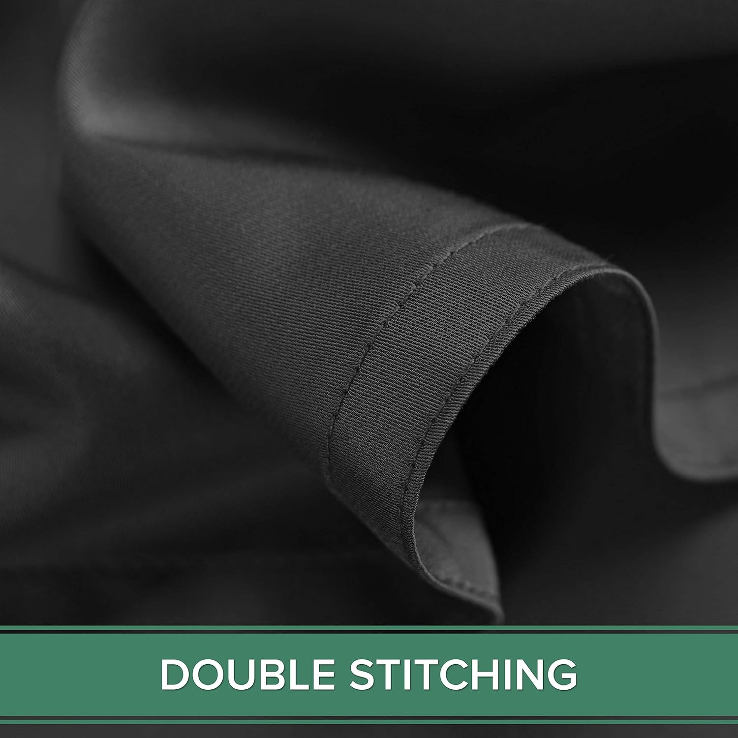 Pure Bamboo Twin Sheets - Luxuriously Soft & Cooling 100% Organic Viscose Bed Sheet Set | Black, Double Stitching