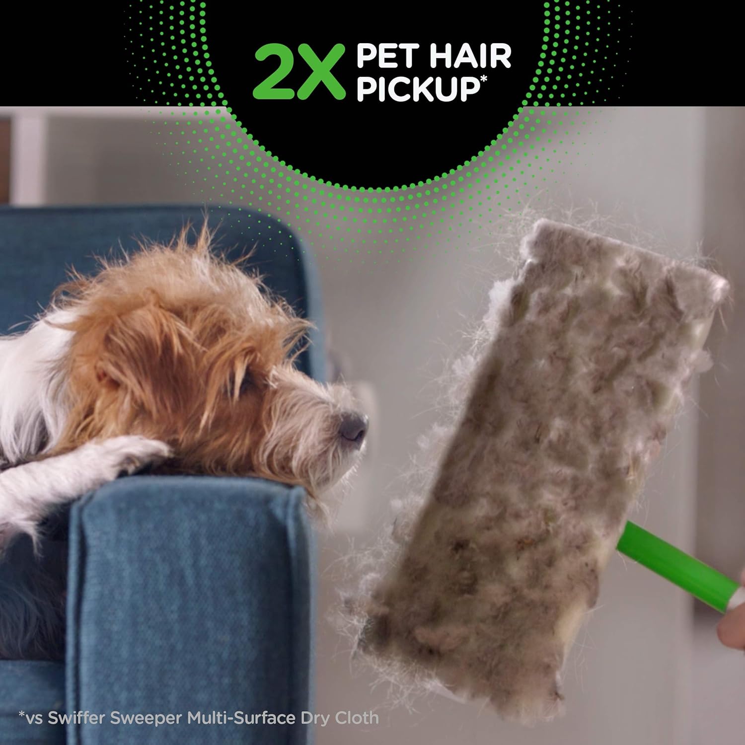 Sweep + Mop Dry Pads Refill - Heavy Duty Multi-Surface Floor Cleaner for Home & Pet | 32 Count