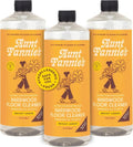 Aunt Fannie's Hardwood Floor Cleaner - Ultra Concentrated, Vinegar-Free, Bright Lemon Scent | 32 oz (Pack of 3)