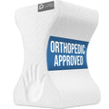 5 STARS UNITED Large Knee Pillow for Side Sleepers - Hip Pain Relief, Memory Foam Leg Cushion for Side Sleeping - Between Legs Pillow for Sciatica & Lower Back Pain, White