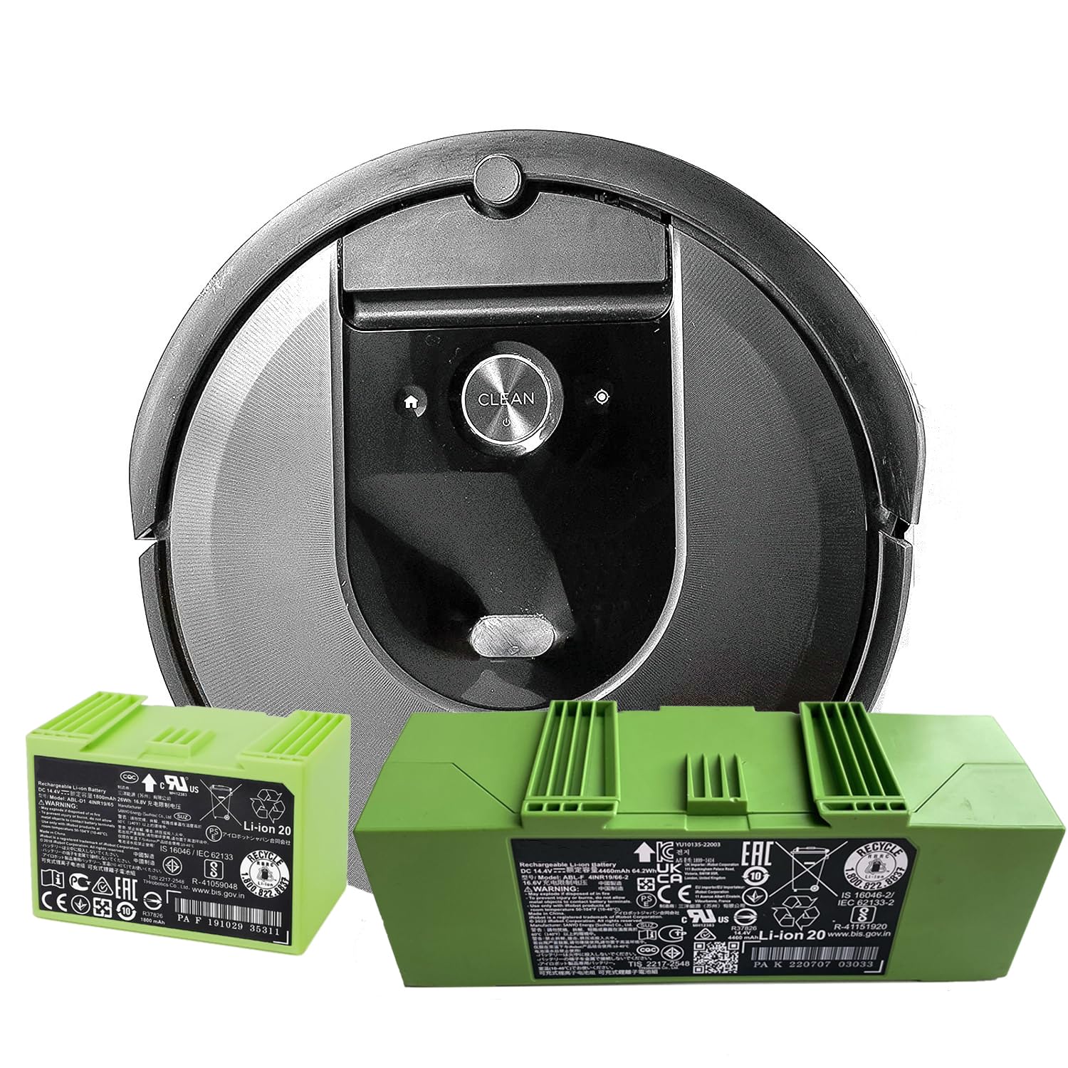 （High Capacity 64.2Wh） ABL-F ABL-D1 ABL-D2 Cleaner Battery for iRobot for Roomba e and i Series i7+ i7 7150 7550 i7550 i7558 i8 i8+ i4 i4+ i3 i3+ e5 5150 e6 e6198 for Roomba i755020 i7558 J7 J7+
