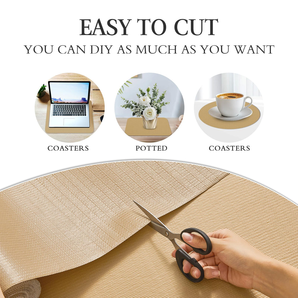Beautysaid Shelf and Drawer Liner for Kitchen Cabinet, Non Adhesive Non Slip Shelf Paper Waterproof Washable Thickened for Dresser Pantry Shelve Bathroom Protector Liner(Checkered,23.6 in x 10 FT)