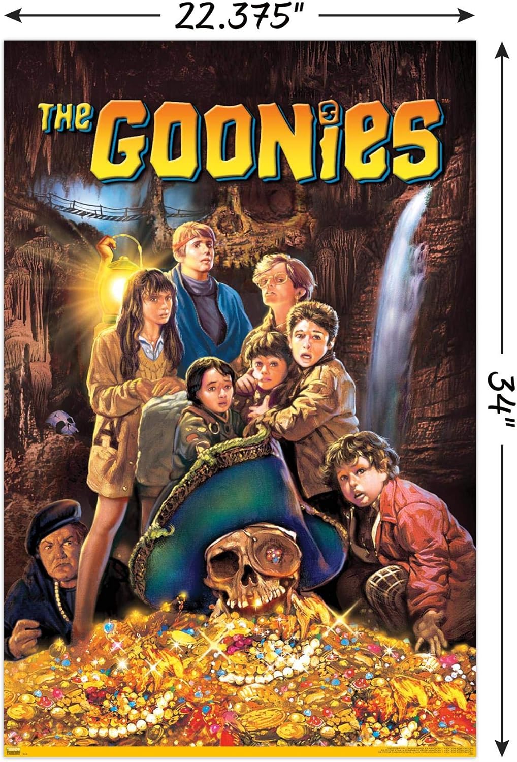 Trends International The Goonies Wall Poster - Unframed 22.375" x 34" | Iconic Movie Decor
