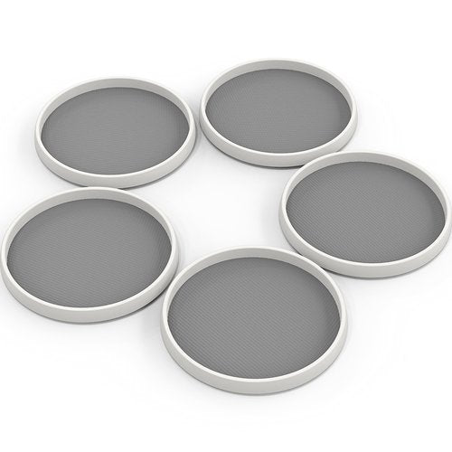 Simple Houseware 12-Inch Lazy Susan Spice Organizer Rotating Tray, 5-Pack