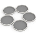 Simple Houseware 12-Inch Lazy Susan Spice Organizer Rotating Tray, 5-Pack