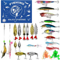 Fishing Advent Calendar 2025 by [Brand Name] - 24 Days of Fishing Lures & Tackle Set | Perfect Xmas Gift for Fishermen