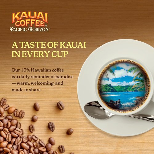 Kauai Coffee Ground Coffee - Smooth Medium Roast with Light Floral Notes - 24oz Koloa Estate Pack