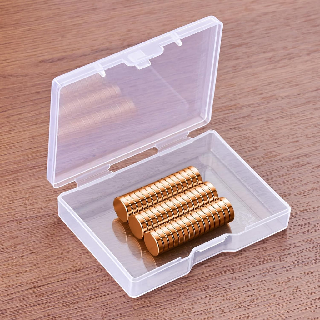 SMARTAKE 45 Pcs Neodymium Refrigerator Magnets - Small Round Multi-Use Magnets for Home, Office & School | Rose Gold
