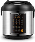COMFEE' Rice Cooker - 14-in-1 Stainless Steel Multi Cooker with 5.3 QT Capacity | Perfect for Brown Rice, Quinoa & Oatmeal