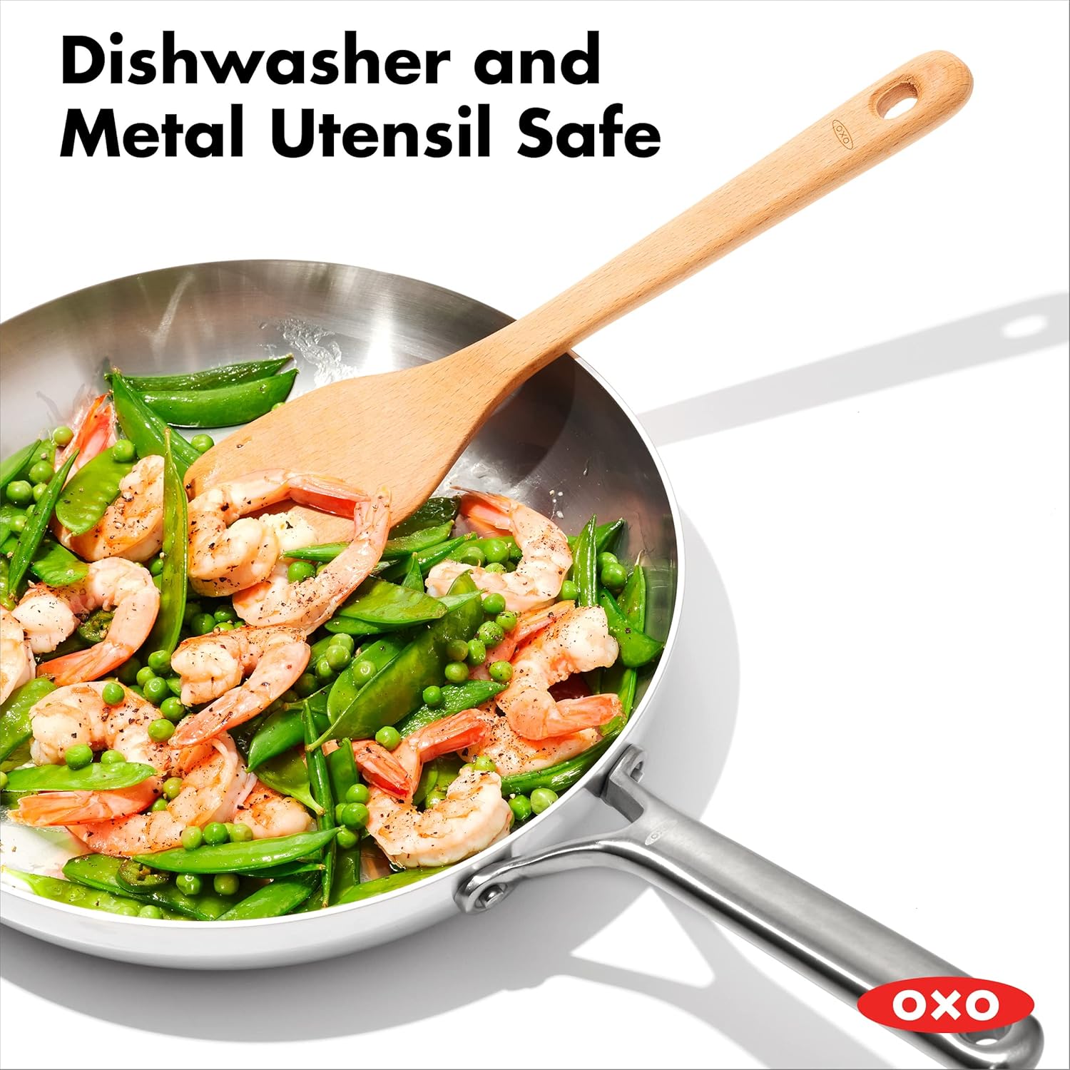 OXO Mira Tri-Ply Stainless Steel Frying Pan - 12" Induction Skillet, Dishwasher Safe, Metal Utensil Safe