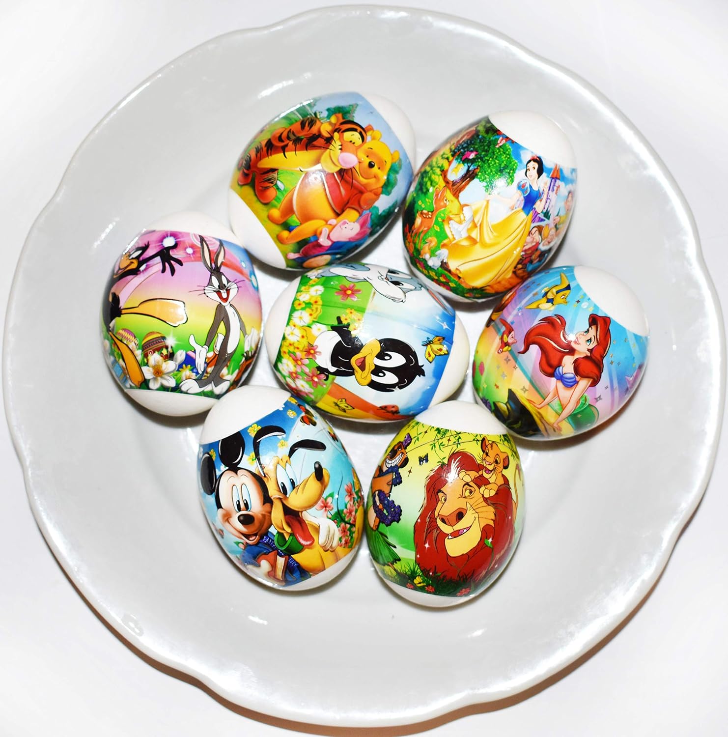 Skiennix Easter Egg Decorating Kit - Heat Shrink Sleeve Wraps & Stickers - Decorate 7 Eggs with Fun Designs