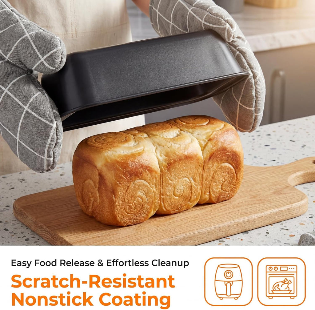 Regine Switzerland Nonstick Baking Set - 6-Piece Bakeware Collection | Oven & Dishwasher Safe Carbon Steel