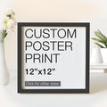 Pera Print - Custom Personalized Photo Poster Printing | Wall Art Prints (12 x 12 Inches)